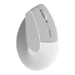⁦AJAZZ i300 Vertical Mouse 1600DPI Wireless dual-mode BT+ 2.4G Highest - White⁩ - الصورة ⁦4⁩