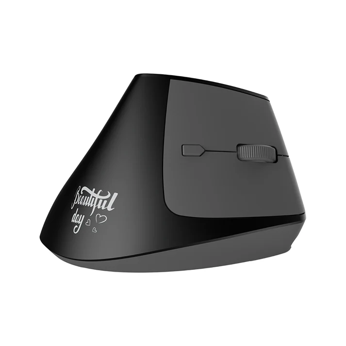 2_6d1cd26d-a084-404f-a229-e1ce702dcb9f.png AJAZZ i300 Vertical Mouse 1600DPI Wireless dual-mode BT+ 2.4G Highest - Black - الصورة 1