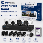 ZAD VISION 5mp 4CH 4 IN 1 full Color with audio 4 IN 1 Camera KIT 2pcs bullet 2 pcs dome