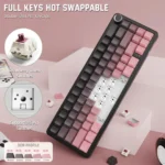 ⁦ATTACK SHARK X66 Wireless Mechanical Keyboard with Side Printed PBT Keycaps⁩ - الصورة ⁦6⁩