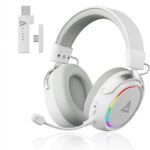 AJAZZ AHM10 MAX Wireless Gaming Headset (White)