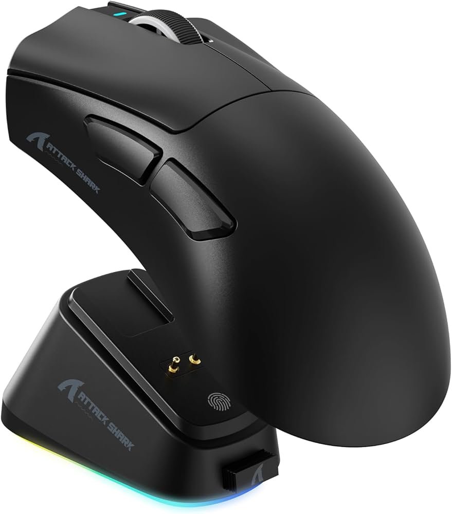 61LLN-u6cRL._AC_UF894,1000_QL80_ ATTACK SHARK V3 Pro Wireless Esports Gaming Mouse - Black - الصورة 1
