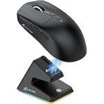 ⁦ATTACK SHARK V6 Wireless Gaming Mouse - Black⁩ - الصورة ⁦5⁩