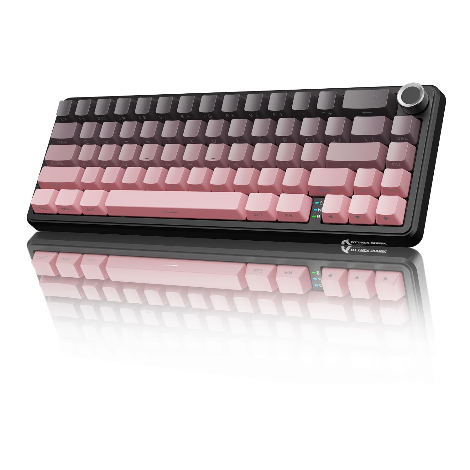 61iTJ949YLL ATTACK SHARK X66 Wireless Mechanical Keyboard with Side Printed PBT Keycaps - الصورة 1