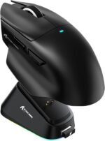 ⁦ATTACK SHARK V6 Wireless Gaming Mouse - Black⁩ - الصورة ⁦4⁩