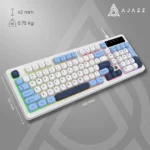 ⁦Ajazz AF98-glacier blue mixed light -wired⁩ - الصورة ⁦4⁩