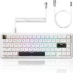 ATTACK SHARK X65 HE 60% Wired Magnetic Keyboard - White