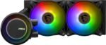 ⁦MSI MAG CORELIQUID E240 AIO CPU Liquid Cooler - Enlarged Copper Cold Plate, ARGB Blockhead & FDB Fans, Dual-Chamber Water Block, Split-Flow Radiator, Mystic Light Supported - AMD & Intel Compatible⁩ - الصورة ⁦4⁩