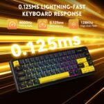 ⁦ATTACK SHARK X65 HE Magnetic Switch Rapid Trigger Keyboard - Black⁩ - الصورة ⁦5⁩