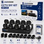 ZAD VISION 2mp 8CH full Color with audio 4 IN 1 Camera KIT 8 pcs bullet