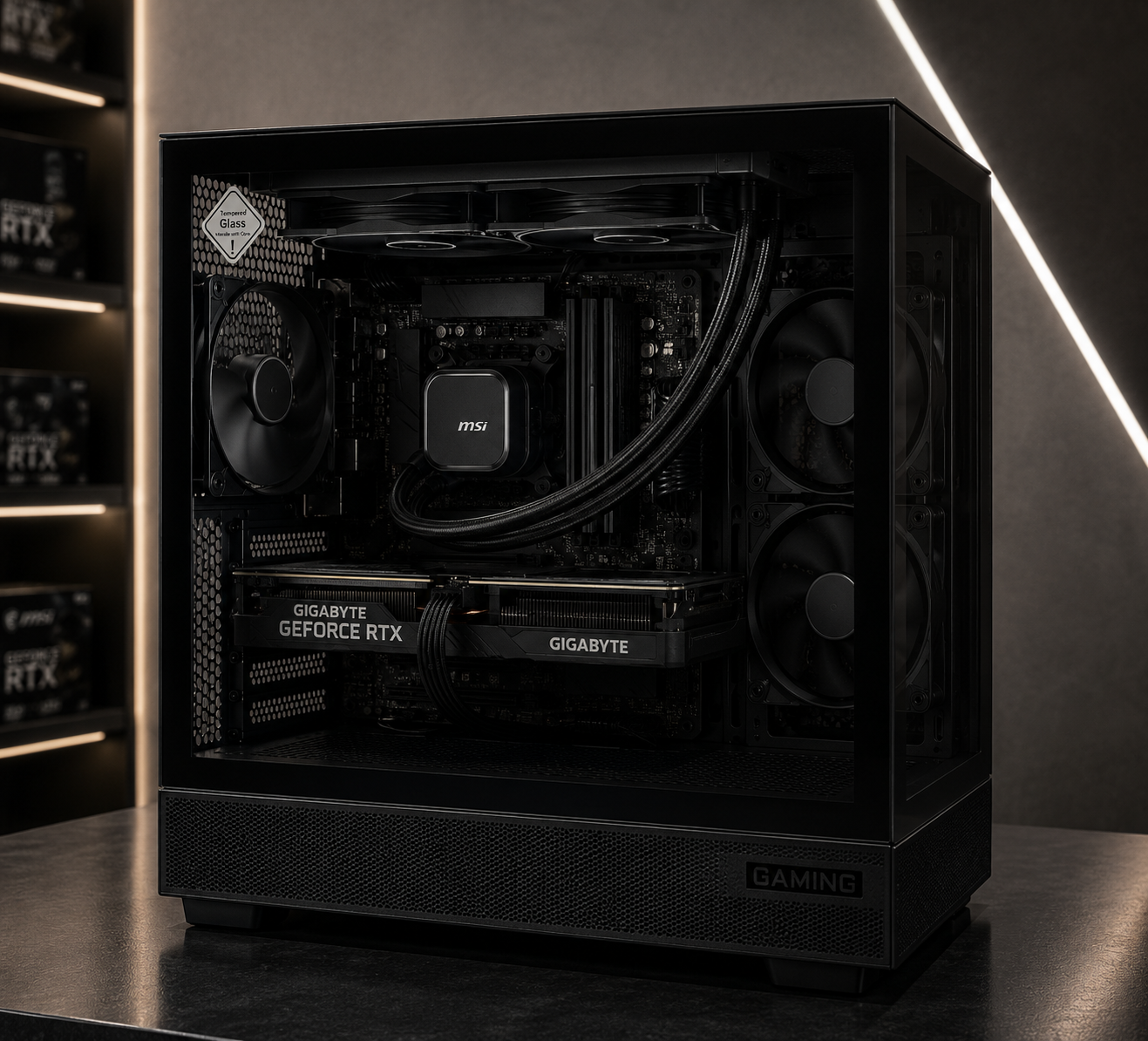 8012D5C4-56A7-4F04-B80A-CE6E2469A301 BUILD 07 | Budget AMD | Ryzen 5 5500 + RTX 4060 Gigabyte Triple - الصورة 1