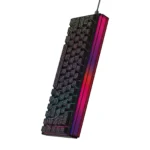 ⁦Ajazz NK68- Red Switch Side engravedcontour black- mixed light-DIY wired version⁩ - الصورة ⁦2⁩