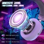 ⁦ATTACK SHARK L30PRO Wireless Gaming Headset - White⁩ - الصورة ⁦4⁩