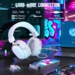 ⁦ATTACK SHARK L30PRO Wireless Gaming Headset - White⁩ - الصورة ⁦2⁩