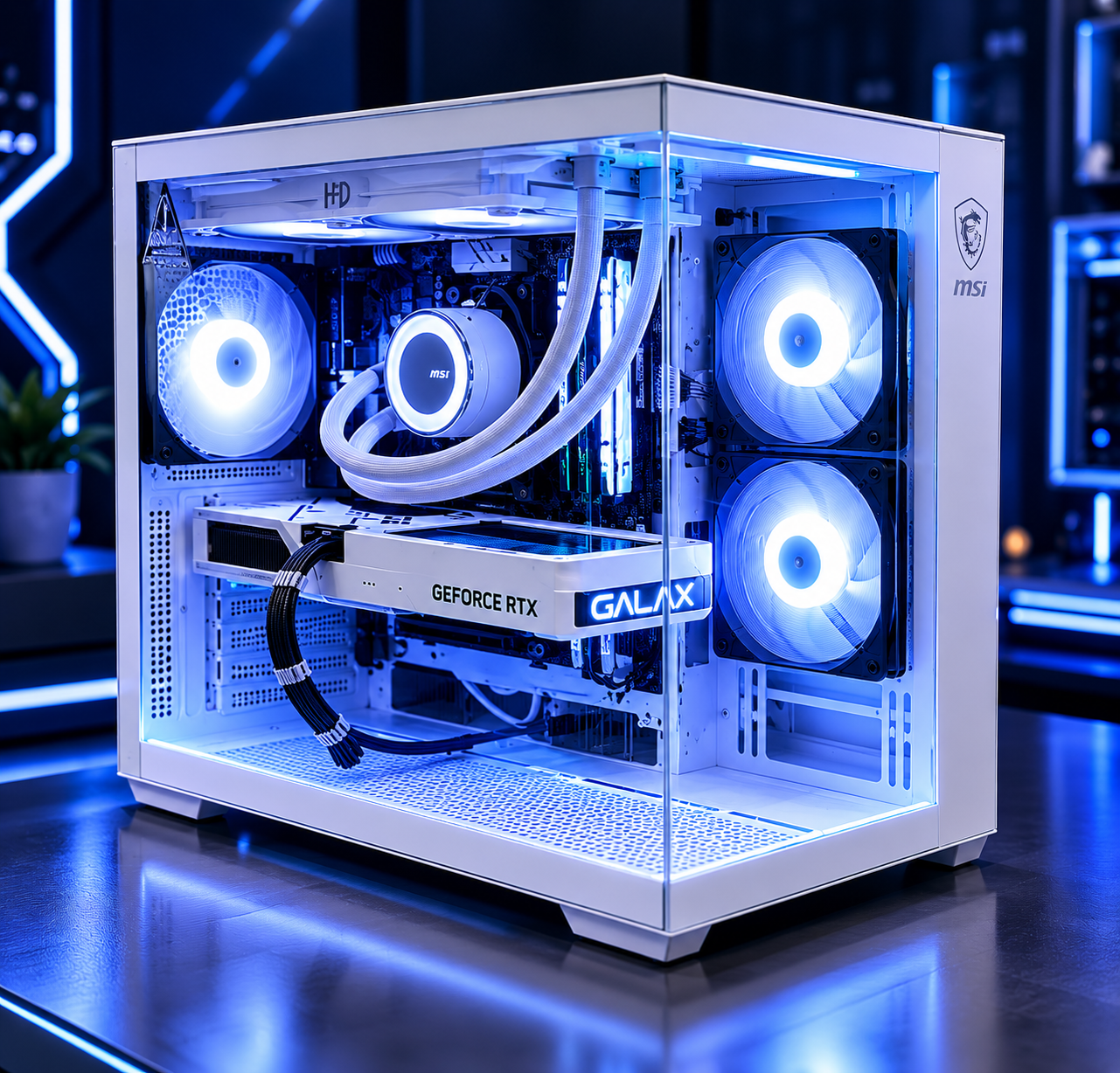 82EB51EA-2CFD-457F-BB6E-FAE376A0CAEB BUILD 06 | AMD Ryzen 7 5700X3D + RTX 5060 White - الصورة 1