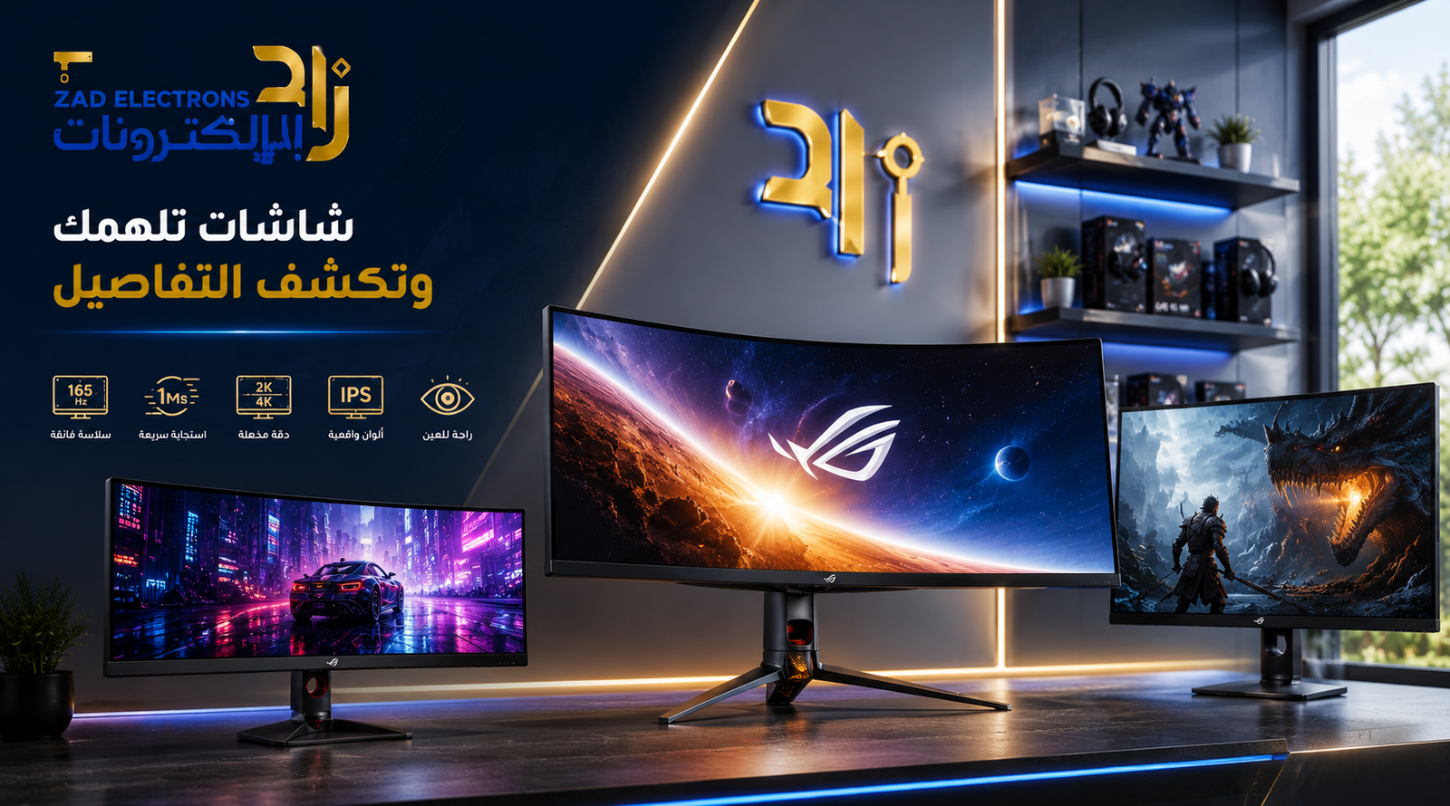 شاشات قيمنق