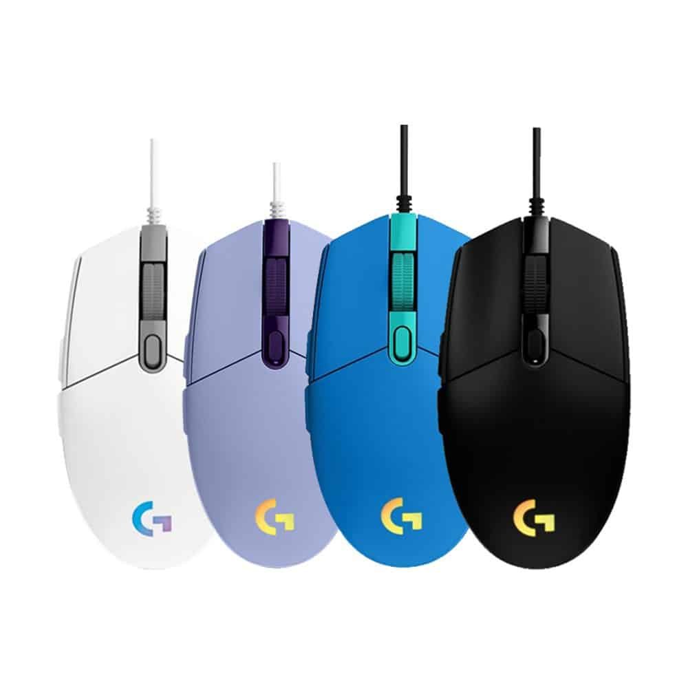 Logitech-G102-Lightsync-Wired-Gaming-Mouse-Backlit-Mechanica-Side-Button-Glare-Mouse-Macro-Laptop-USB-Home Logitech G102 2nd Gen Light Sync Gaming Mouse - الصورة 1