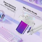 ⁦(Maono MIC DM2 WIRED with stand (White⁩ - الصورة ⁦4⁩