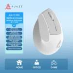 ⁦AJAZZ i300 Vertical Mouse 1600DPI Wireless dual-mode BT+ 2.4G Highest - White⁩ - الصورة ⁦2⁩