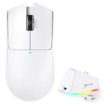 ⁦Attack Shark X11 Wireless + Bluetooth Gaming Mouse (White)⁩ - الصورة ⁦4⁩