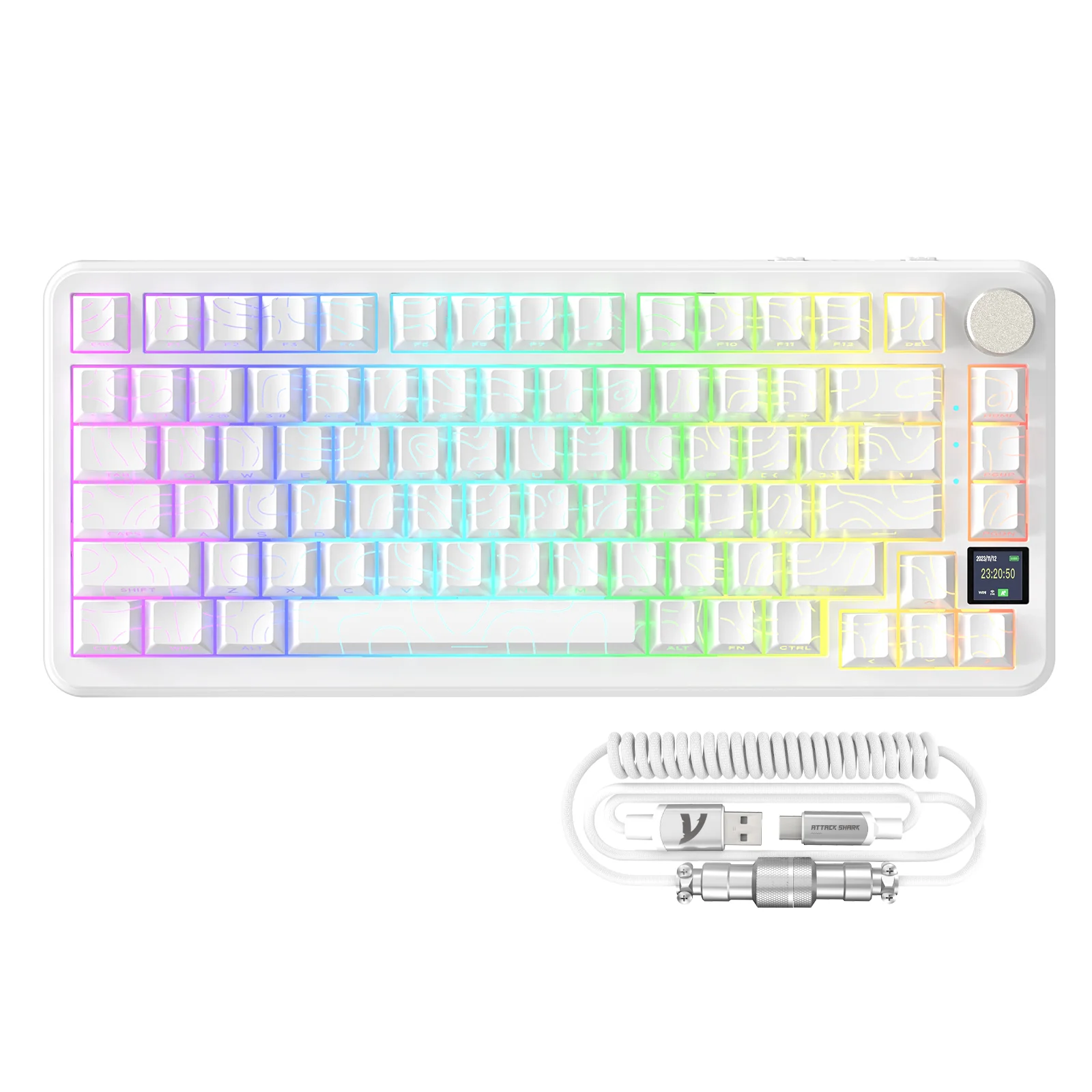 X85PRO_C01PRO_1.jpg ATTACK SHARK X85PRO Tri-mode Gasket Mechanical Keyboard - الصورة 1