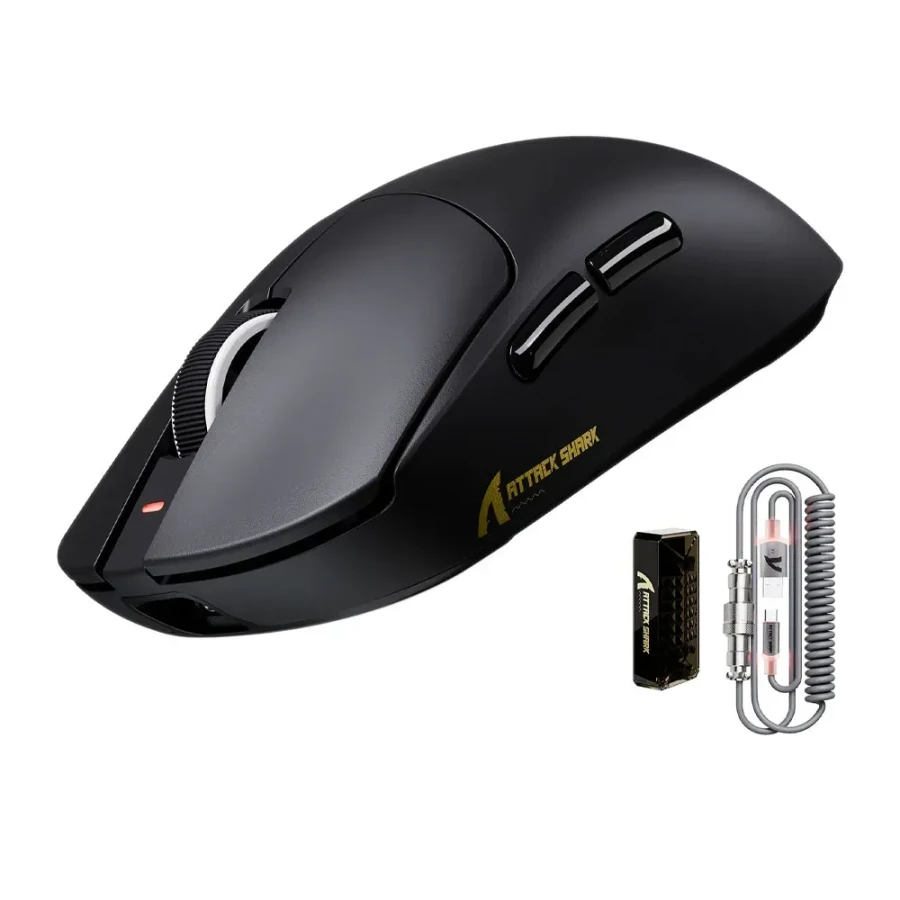 a0210762-43a2-4b77-8e5e-eda08ff0f8d9 ATTACK SHARK X8 SE Wireless Gaming Mouse,55g Ultra-Lightweight Wired - Black - الصورة 1