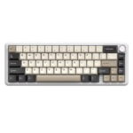 ⁦Attack Shark X66 Wireless + Bleutooth RGB Gaming Keyboard (Cheese White)⁩ - الصورة ⁦3⁩