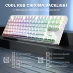 ⁦Attack Shark M87 Pro V2 Tri-Mode Gaming Keyboard – White Contour⁩ - الصورة ⁦4⁩