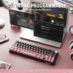 ⁦ATTACK SHARK X66 Wireless Mechanical Keyboard with Side Printed PBT Keycaps⁩ - الصورة ⁦4⁩