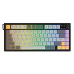 Ajazz AF82 White Light 82 Keys Wired Membrane Keyboard (Black/Grey/Yellow)