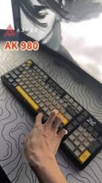 ⁦Ajazz NK98-blue Switch-(Black-gray-yellow-Mixed light- DIY wired⁩ - الصورة ⁦2⁩