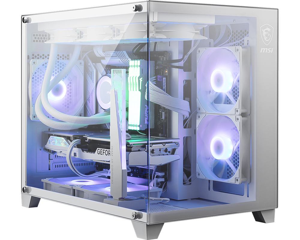 product_1704431596c407365afbe31ec79bdcc70c6ba0051e MSI PAG PANO 100L White COMPUTER CASE - الصورة 1