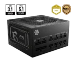 ⁦MSI MAG A850GL PCIE5, Fully Modular Compact Gaming 850W Power Supply, 80+ Gold, ATX 3.1 & PCIe 5.1 Ready, Native Dual-Color 12V-2x6 Cable, 10 Year Warranty⁩ - الصورة ⁦3⁩