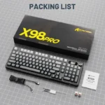 ⁦ATTACK SHARK X98PRO Wireless Mechanical Keyboard - Moonlit Night⁩ - الصورة ⁦2⁩